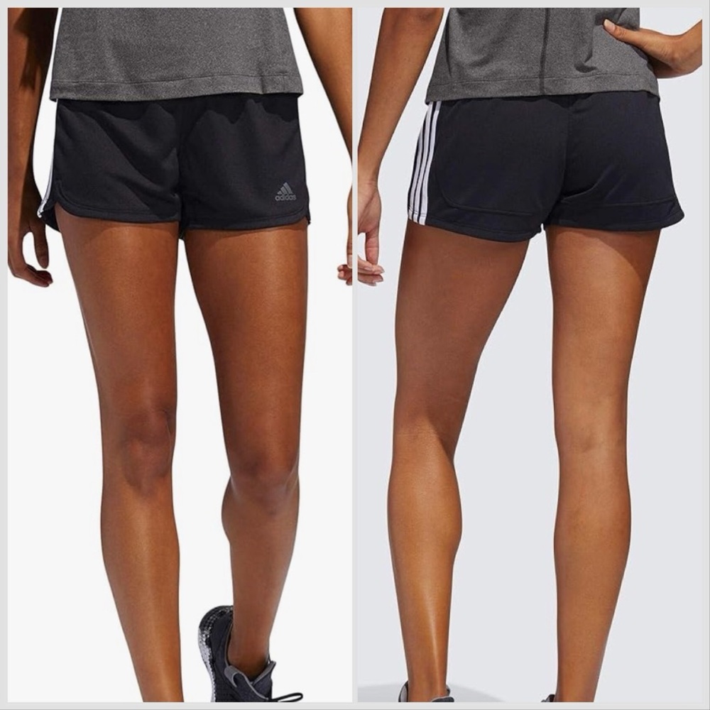 Adidas Mid-Rise Black Exercise Shorts